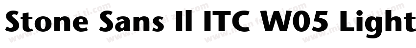 Stone Sans Il ITC W05 Light字体转换